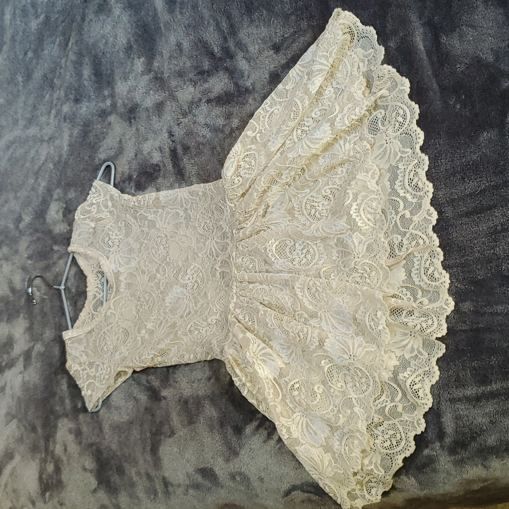 Eleve Dancewear Custom Hi Low Lace Dress Contemporary Dance